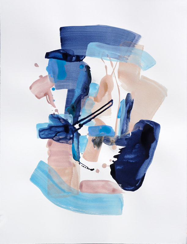 Abstract Art on Paper Lauren Adams Art